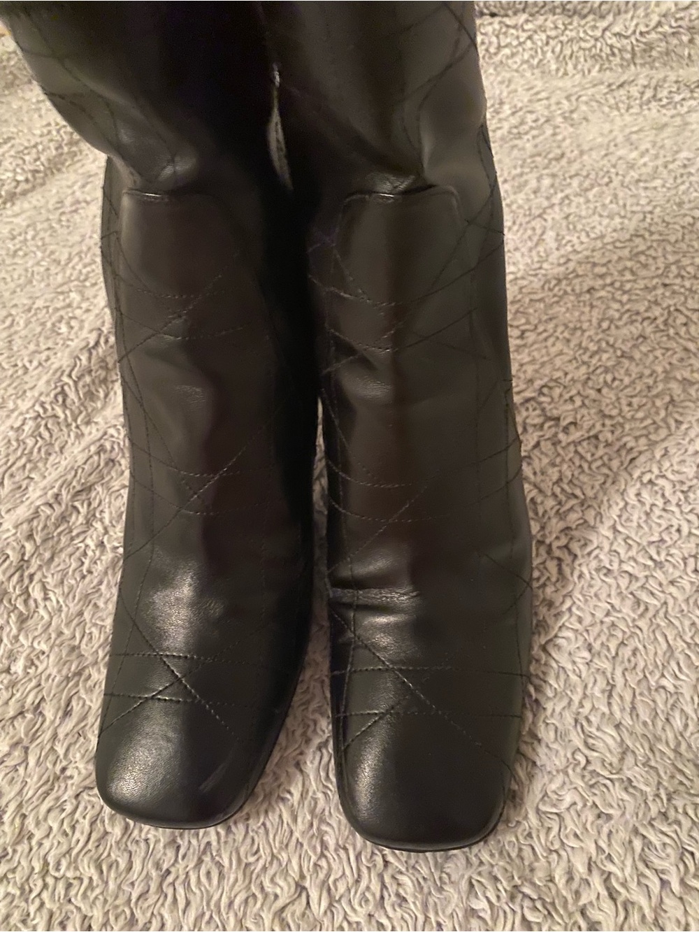Dior Classic Black Women's Quilted Leather Boots